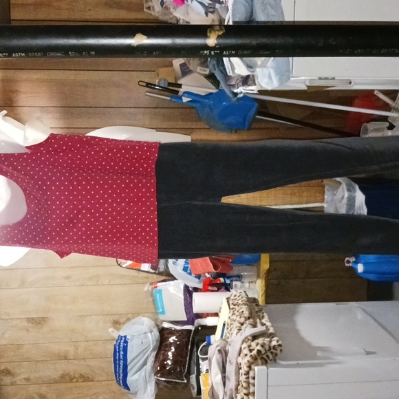 FINAL Price before donated. Like New Charter Club Petite Polka Dot Tank Sz PM - Picture 2 of 7